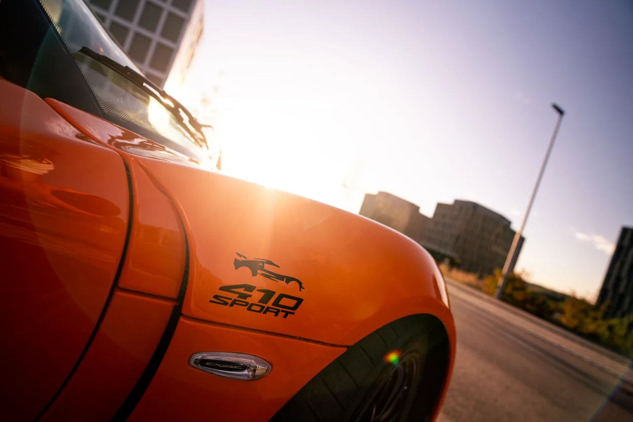 Fotoshooting von einem orangenem Lotus Elise in der ulmer Wilhelmsburg., Bild 18
