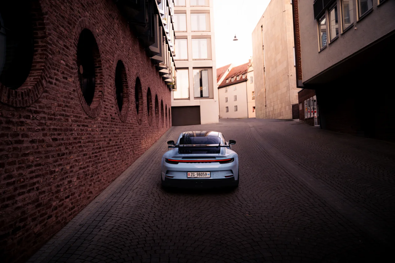 Fotos von einem Porsche 992 in der Ulmer Innenstadt., Bild 1