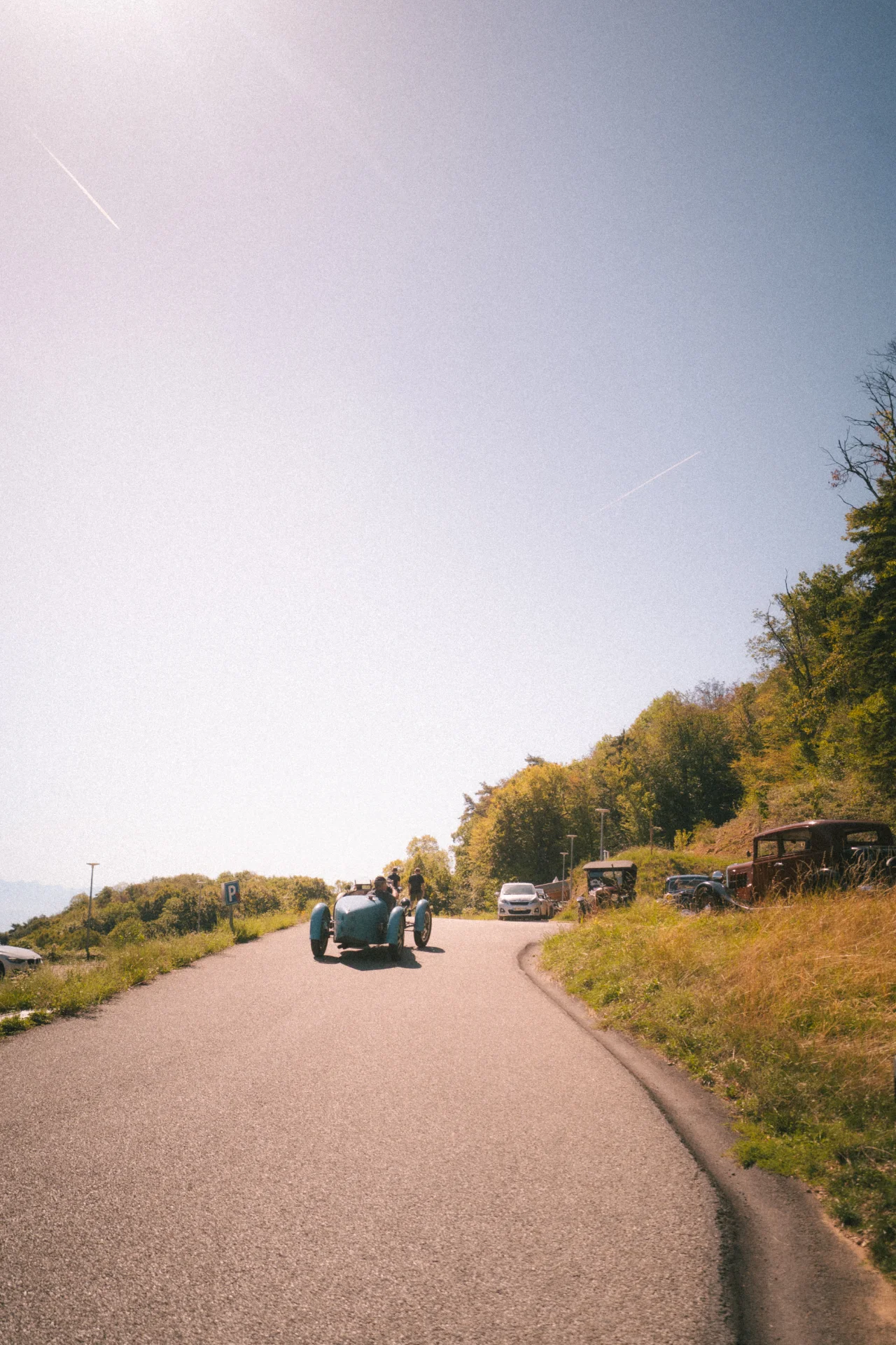 Fotos von Porsches und Oldtimern bei einer Ausfahrt in den französischen Alpen., Bild 14